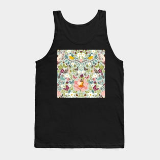 Flower fairies in a secret woodland glade on pale blue Tank Top